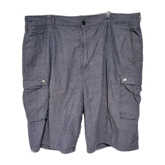 Levi's Cargo Shorts 42 Men's Blue White Label Chambray Denim - Picture 1 of 4